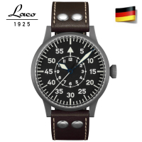 【Laco 朗坤】861747 德國工藝LEIPZIG 搭載優質ETA2801機蕊軍錶 夜光飛行員手錶(手動機械軍錶 42mm)