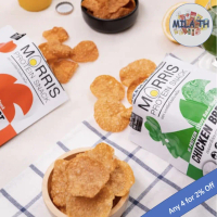 Protein Snack Zero Carbohydrate Chicken Breast Chips \Morris\" - HALAL (except Bacon cheese flavour)