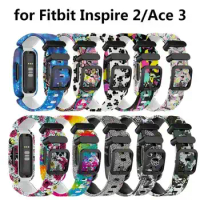 New Wrist Strap Silicone Bracelet For Fitbit Ace 3/inspire 2 Smart Watch Band Bracelet Replacement Kids Wristband Watchbands