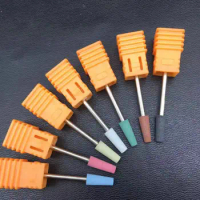 7Pcs/Set Nail Drill Bit For Manicure Machine Electric Bits Mill Cutter Manicure Drill Bits Sanding Heads Tools Nails Accessories
