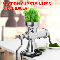 Manual Wheatgrass Juicer Stainless Steel Slow Squeezer Fruit Press Press Extractor for Kitchen
