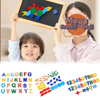Pola Geometris Simbol Angka Huruf Kapital Magnet Mainan Edukasi Abjad Magnet