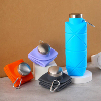 700ml/botol Minum Lipat Botol Minum Lipat Silikon Tempat Minum Silikon Botol Minum Portable Foldable