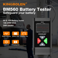 KINGBOLEN BM560 Car Battery Tester 6V 12V Car Battery Charger Circut Tester Battery Analyzer PK ELM327 12 Volts Battery Tools