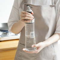醬油瓶玻璃防漏油瓶家用壓嘴蠔油瓶廚房歐式倒油瓶裝醋醋瓶調料瓶1入