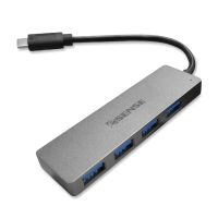 【ESENSE 逸盛】ESENSE S547GA 4合1 Type-C/USB3.1HUB集線器(高速傳輸-灰)