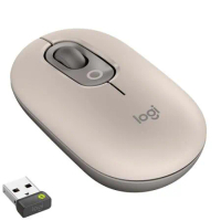 【Logitech 羅技】POP MOUSE無線藍牙滑鼠(迷霧灰) 送BOLT USB 無線接收器*