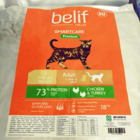Belif Premium Makanan Kucing Ayam & Kalkun - 18kg