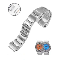 Premium Stainless Steel Convex Strap Bracelet For SEIKO Monster SRP307 313 SKX779 781 Buckle Band 20mm