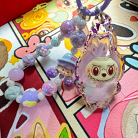 Labubu 拉布布 潮玩公仔 毛絨玩偶 收藏擺件 泰國泰牌 Labubu佛系牌阿贊比亞拉布布靈力娃娃   原廟真品泰牌