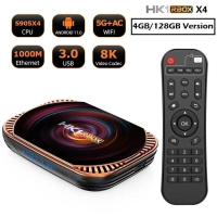 HK1 RBOX X4 - Android 11 Smart Android TV Box 8K - RAM 4GB ROM 128GB