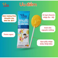 [Khuyến mãi đặc biệt] Kẹo mút bổ sung canxi cho bé Happy Vitamin - Canxi