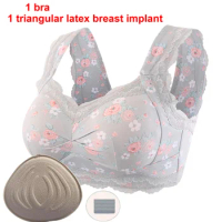 yuei imay Women's daily pocket mastectomy bra, breast latex pad lightweight set2486