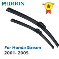 MIDOON Wiper Front Hybrid Wiper Blades For Honda Stream 2001 - 2005 2004 2003 2002 Windshield Windscreen Front Window 24"+14"