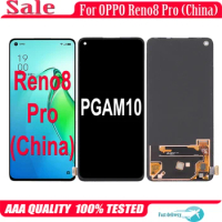 AMOLED For OPPO Reno8 Pro CPH2357 PGAM10 LCD Display Touch Screen Digitizer Assembly For OPPO Reno 8 Pro 8Pro LCD