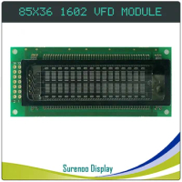 Surenoo 85.00*36.00 SAMSUNG 8-Bit Parallel IIC I2C 1602 162 16X2 VFD Display LCD Module Screen Panel 16T202DA1J