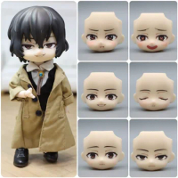 Anime Dazai Osamu Ob11 Face GSC YMY 1/12 Doll Handmade Water Sticker Faceplate Game Cosplay Toy Accessories