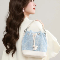 Mesuca Mickey Denim Bucket Bag - Tas Selempang Disney Premium