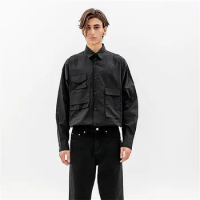 [custom] New design new style men's shirt, M-6XL large size loose simple men's shirt
