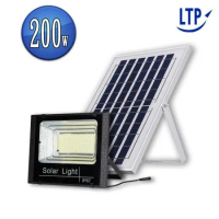 【LTP】200W LED分離式太陽能LED感應燈 (遙控定時 太陽能分體式壁燈 太陽能路燈 LED戶外照明燈)