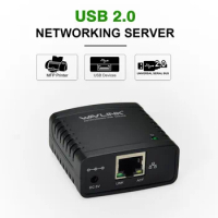 USB2.0 Network Print Server Capture RJ-45 TCP / IP LPR Allow To Configure, Monitor &amp; Even Reset The Print Server Via Web Browser