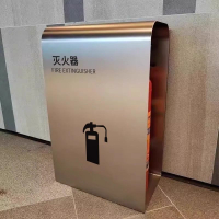 {台灣公司 可開發票 快速出貨}  不銹鋼滅火器箱2只裝4kg商場酒店商鋪烤漆落地式35滅火器專用支架
