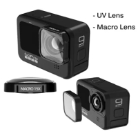 Aluminum 15X Macro Camera Lens for Gopro Hero 9 10 Black UV Optical Glass Lens Protector Vlog Shooting Lenses Filter Accessories