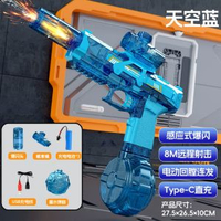 內地直送 - 新款火光電動水槍玩具|兒童自動噴水槍連發呲水槍高壓（平行進口）
