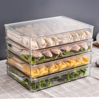 保鮮盒 冰箱凍餃子盒保鮮收納盒專用食品級速凍冷凍家用保大容量皇和1117 限時88折