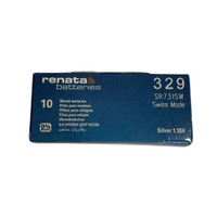 ถ่านกระดุม Renata 329 / SR731SW ของแท้ 1.55V  (จำหน่ายยกกล่อง จะมี 10ก้อน)