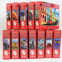 500 Pieces Jigsaw Puzzle Various Landscape Patterns Jigsaw Puzzle Educational Toy for Kids Children 's Games Christmas Gift