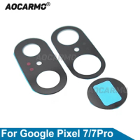 Aocarmo For Google Pixel 7Pro 7 Pro Rear Back Camera Lens Glass With Adhesive Sticker Replacement Part