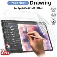 2PCS Matte Frosted Write Painting PET Soft Film For Apple iPad Pro 13 (2024) 7th i Pad Air13 11 6th Screen Protector Not Glass