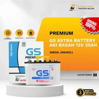 GS ASTRA Premium Battery Aki Basah Mobil NS40ZL 36B20L 12V 35AH