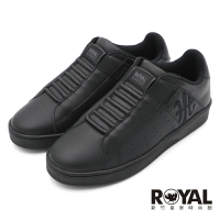 【手刀下單🤩滿額折扣進行中~~】 Royal Elastics Icon 全黑 皮質 套入 運動休閒鞋 男款 NO.B2942【 01900-999】