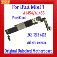 A1432 Wifi and A1454/A1455 3G Version Mainboard For IPad Mini 1 16g/32g/64g Motherboard 100% Original Clean Icloud Logic Board