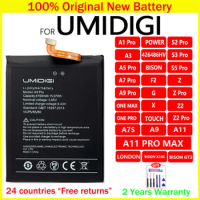 New Original Battery For UMI Umidigi X F2 A1 A3 A5 A7 A7S A9 A11 A13S Bison GT S2 S3 S5 Z Z2 Pro One MAX Power 5 London X10S