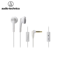 日本Audio-Technica鐵三角半密閉型耳道式線控耳機耳麥ATH-C505iS(電容式麥克風;φ15mm驅動單元;附捲線固定器;可來電應答/停止通話/音樂影片播放/下一首/暫停)