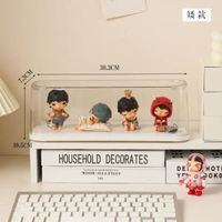 內地直送 - 盲盒展示盒手辦泡泡瑪特透明防塵展示盲盒桌面擺件玩偶公仔展示盒