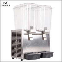 XEOXEO Double Tanks Hot Drink Dispenser 18L*2 Spray Hot Drink Machine Fruit Juice Dispenser Two Jars Beverage Machine
