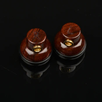 Tiandirenhe MMCX diy earphones Chinese pear wood handmade suitable For Shure SE215 in-ear Flat bass headphones For iphone/mi