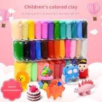 Modelling Clay Colorful Plasticine Super Light Clay Air Dry Polymer Slime Educational Toy Kid Girl Birthday Gift