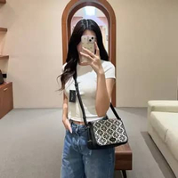 Tas KATE SPADE JACQUARD FLORAL BLACK HOBO BAG CROSS BODY BAG 100% ORIGINAL 21X8X14CM