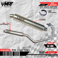 MRF RACING Kenalpot Racing Full System Silincer 30cm 35cm & 40cm Ninja 250 CBR 250 R25 MT25 Z250 SUA