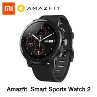 [English Version] Xiaomi Huami Amazfit Stratos Smart Sports Watch 2 GPS 5ATM Water 1.34'' 2.5D Screen Firstbeat Swimming Watch