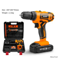 Power Tools Electric Hammer Drill Wireless 12v 16.8v 21v Rechargeable Screwdriver With Battery Drill Screwdriver Pro Tool