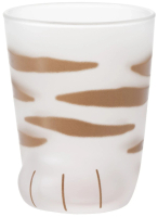 [日本製] 石塚硝子 貓爪杯 (虎斑) 磨砂玻璃