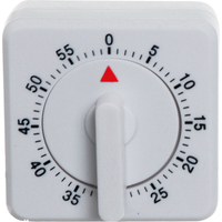 《EXCELSA》方形發條計時器(白) | 廚房計時器