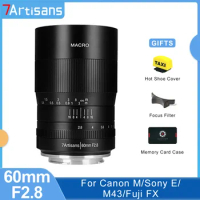 7artisans 7 artisans 60mm F2.8 1:1 Magnification Macro MF Prime Lens for Canon EOS M M50 Micro 4/3 EPM1 Sony E A6000 Fuji FX XE3
