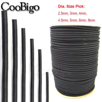 10Meters Strong Elastic Rope Bungee Shock Cord Stretch String for Tent Kayak Boat DIY Jewelry Making Garment Sewing 2/3/4/4.5/5/